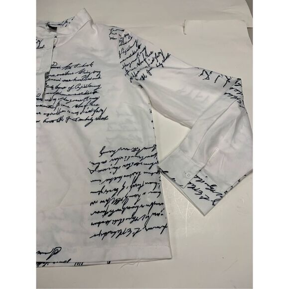 Newsprint Blouse - Picture 2 of 8